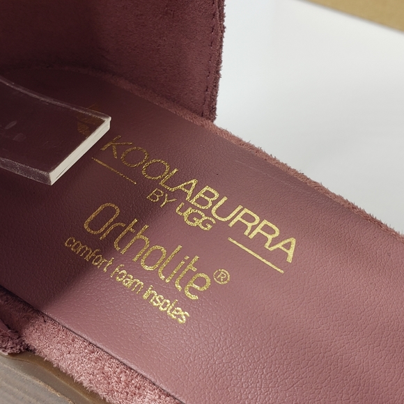 Koolaburra by Ugg Bellen Fairy Ash Rose Suede Studs Block Heel Sandal NIB Size 7 - Picture 10 of 15